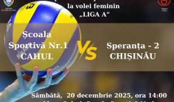 Campionatul Republicii Moldova la Volei Feminin, Liga A: Școala Sportivă Nr. 1 Cahul vs Speranța-2 Chișinău