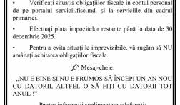 Termen-limită: 30 decembrie 2025 pentru achitarea impozitului imobiliar